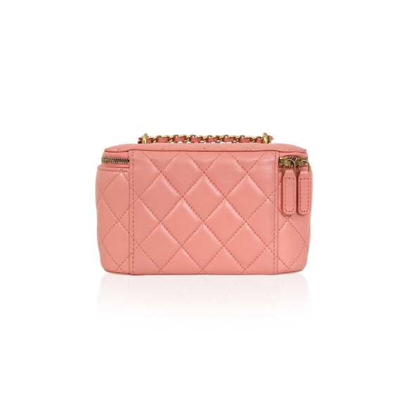 CHANEL Vanity Case Pink Leather Handbag - Picture 5 of 7